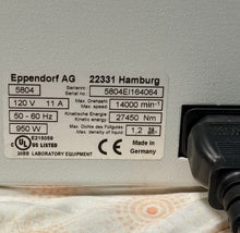 Load image into Gallery viewer, Eppendorf Model 5804 High-Speed Benchtop Centrifuge &amp; 2 Inserts Tested Power On
