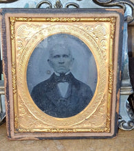 Load image into Gallery viewer, Antique Tintype Photograph Portrait Gentleman Union Case Civil War Era Photo
