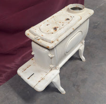 Load image into Gallery viewer, Vintage Atlanta Stove No 2 White Cast Iron Wood Laundry Box Stove
