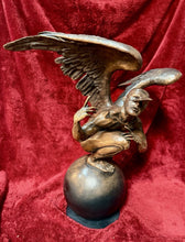 Load image into Gallery viewer, LARGE WINGED MALE FIGURAL SCULPTURE IN JORGE MARÍN STYLE BRONZE FINISH 31”
