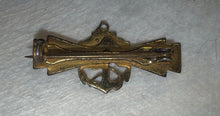 Load image into Gallery viewer, WWII USN STERLING SILVER ANCHOR &amp; RIBBON Sweetheart, Pin Brooch
