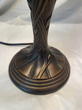 Load image into Gallery viewer, Unique Small Dale Tiffany Flower Motif Table Lamp 22”
