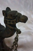 Load image into Gallery viewer, Vintage Brass Camel With Rider  Over 4” Tall Rider Over 2” Tall Great Detail A8
