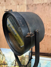 Load image into Gallery viewer, Vintage Industrial Searchlight Floor Lamp Tripod Spotlight Theater Light 72”
