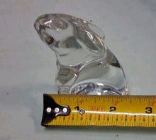 Load image into Gallery viewer, Baccarat France Clear Crystal Sitting Rabbit Bunny Figurine Signed 2.75"

