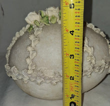 Load image into Gallery viewer, Vintage Sugar Egg Easter Diorama Panorama Egg Bunny Cottage Roses Handmade
