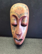 Load image into Gallery viewer, Hand Carved Indonesian Lombok Folk Art Wooden Painted Mask Theater Dance Tribal
