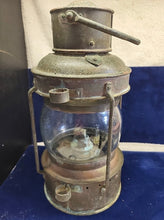 Load image into Gallery viewer, ANCHOR MASTHEAD Oil Lantern Handle Reflector Bubble Bow Glass  Lamp!!
