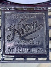 Load image into Gallery viewer, Antique 1920’s Koken White Porcelain Barber Chair Red Velvet, St. Louis
