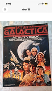 Load image into Gallery viewer, Vintage 1978 Battlestar Galactica Scrapbook &amp; 2 Activity Books Lot TV Sci-Fi
