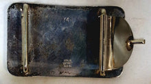 Load image into Gallery viewer, Vintage Sterling Silver Western Belt Buckle Hand Engraved Floral Scroll 3.25”
