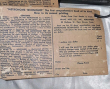 Load image into Gallery viewer, Vintage Franz Electric Metronome LM-FB-3 w/ Manual Papers &amp; Box Tag

