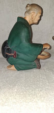 Load image into Gallery viewer, Vintage Hakata Urasaki Doll Japan Elderly Woman Preparing Food Figurine 8"
