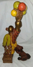 Load image into Gallery viewer, Vintage 1976 Progressive Art Products Circus Clown Figurine Balloons Dog Plaster
