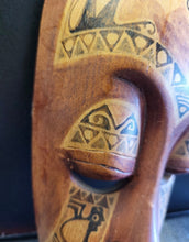 Load image into Gallery viewer, Hand Carved Indonesian Lombok Folk Art Wooden Painted Mask Theater Dance Tribal
