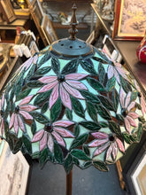 Load image into Gallery viewer, Beautiful vintage unique, Tiffany style floral floor lamp
