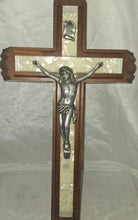 Load image into Gallery viewer, Vintage Catholic Sick Call Last Rites Crucifix Wall Cross Hidden Compartment
