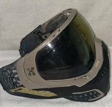 Load image into Gallery viewer, HK Army KLR Paintball Mask Goggles Tan/Black Mirror Thermal Lens Full Face
