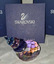 Load image into Gallery viewer, Swarovski Crystal Seashell Figurine Pink Purple Blue w/ Box &amp; Certificate
