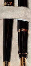 Load image into Gallery viewer, New Waterman Paris Pen Set Black Gold Fountain M + Ballpoint With Case
