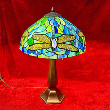 Load image into Gallery viewer, Beautiful and unique, colorful Tiffany style table lamp
