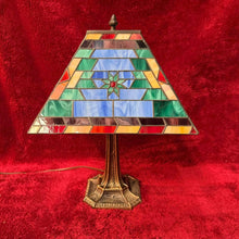 Load image into Gallery viewer, Beautiful and unique, colorful Tiffany style table lamp
