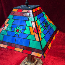 Load image into Gallery viewer, Beautiful and unique, colorful Tiffany style table lamp
