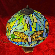 Load image into Gallery viewer, Beautiful and unique, colorful Tiffany style table lamp
