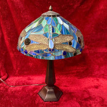 Load image into Gallery viewer, Beautiful and unique, colorful Tiffany style table lamp

