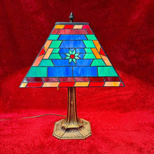 Load image into Gallery viewer, Beautiful and unique, colorful Tiffany style table lamp
