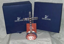 Load image into Gallery viewer, Swarovski Crystal Cross Statue Sculpture Faceted Base Box COA Excellent

