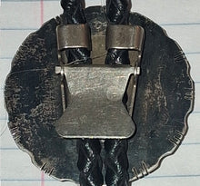 Load image into Gallery viewer, Vintage LTT Sterling Silver Black Onyx Bolo Tie Southwestern Western Leather
