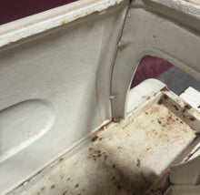 Load image into Gallery viewer, Vintage Atlanta Stove No 2 White Cast Iron Wood Laundry Box Stove
