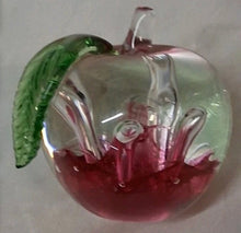 Load image into Gallery viewer, Signed Caithness Scotland Windfall Apple Art Glass Paperweight #1118051
