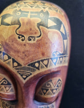 Load image into Gallery viewer, Hand Carved Indonesian Lombok Folk Art Wooden Painted Mask Theater Dance Tribal
