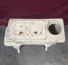 Load image into Gallery viewer, Vintage Atlanta Stove No 2 White Cast Iron Wood Laundry Box Stove
