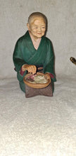 Load image into Gallery viewer, Vintage Hakata Urasaki Doll Japan Elderly Woman Preparing Food Figurine 8"
