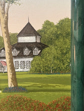 Load image into Gallery viewer, E9- Vintage H. Hargrove "Teeing Off" Art Framed Print On Canvas HAND SIGNED
