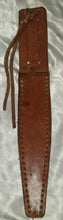 Load image into Gallery viewer, Vintage Fixed Blade Hunting Knife Stag Antler Handle Leather Sheath Unmarked
