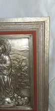 Load image into Gallery viewer, Italian MOD DEP San Jose St Joseph Child Raised Metal Relief Framed 15"
