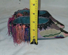 Load image into Gallery viewer, Antique Chinese Silk Embroidered Qing Dynasty Bound Lotus Shoes For Bound Feet

