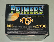 Load image into Gallery viewer, Box Of 1000 nsi Primers Type 209/686 Nobel Sport Martignoni Genova, Italy
