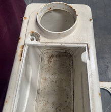 Load image into Gallery viewer, Vintage Atlanta Stove No 2 White Cast Iron Wood Laundry Box Stove
