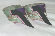 Load image into Gallery viewer, Antique Chinese Silk Embroidered Qing Dynasty Bound Lotus Shoes For Bound Feet

