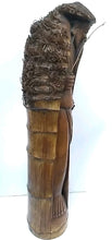 Load image into Gallery viewer, Large Hand Carved Bamboo Fisherman Sage Statue Rustic Folk Art
