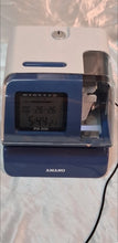 Load image into Gallery viewer, Amano PIX-200 Electronic Time Clock Employee Punch Clock w/ AC Adapter Tested

