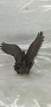 Load image into Gallery viewer, Wings of Glory Bald Eagle Figurine by Ronald Van Ruyckevelt 1990 Bronze Tone 12"
