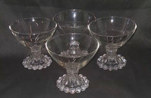 Load image into Gallery viewer, Anchor Hocking Berwick Boopie Mixed Sherbet Dessert Cups Lot 6, 4 Clear 2 Etched
