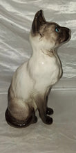 Load image into Gallery viewer, Vintage Beswick England Porcelain Siamese Cat Model 2139 Large Fireside Statue
