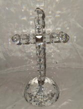 Load image into Gallery viewer, Swarovski Crystal Cross Statue Sculpture Faceted Base Box COA Excellent

